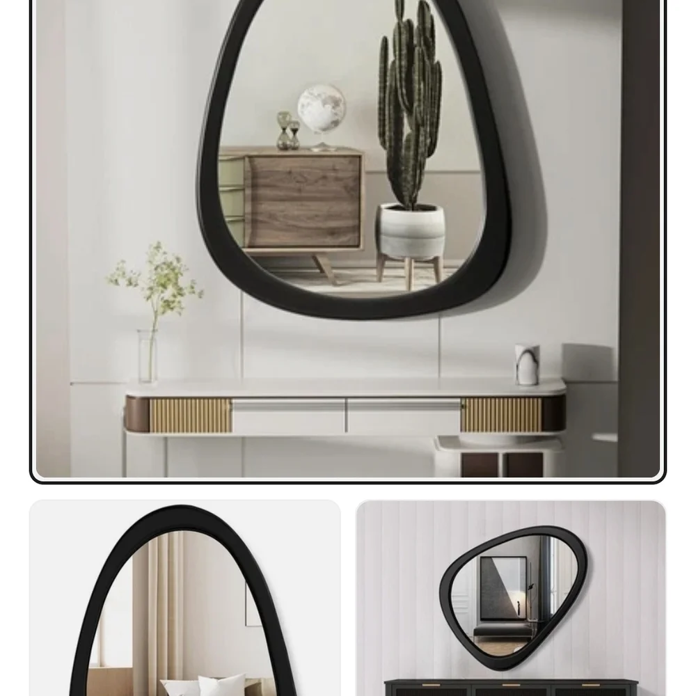 Modern Black Wall Mirror